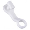 Curtain Glider Hooks White Plastic Curtain Hook, Pack of 50