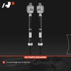 A-Premium 2 x Front Inner Tie Rod Ends, Compatible with
