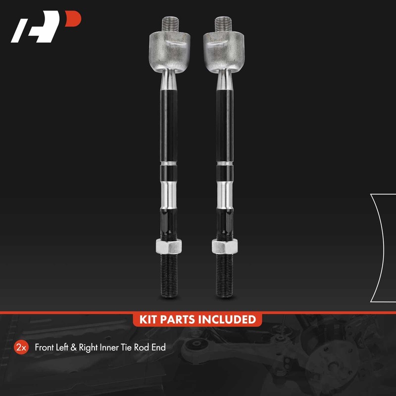 A-Premium 2 x Front Inner Tie Rod Ends, Compatible with