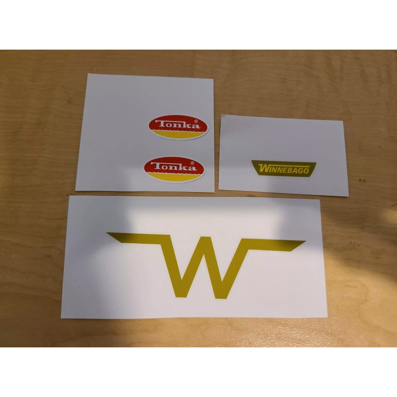 Tonka TONKA WINNEBAGO Camper SET VINYL PEEL AND STICK