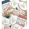 16Pcs Scroll Tile Small Wildflower Flower Cookie Stencils for Baking,