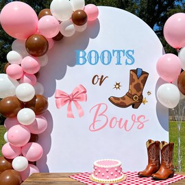 SJcysrilla Western Gender Reveal Party Decal Boy or Girl Baby Shower Gender Reval Party Decorations