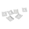6PCS Aluminum Kayak Adapter Anodized Tight Connection Track Adapter Plates