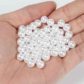 【B7】6mm-16mm holed ABS imitation pearl loose beads pearl DIY jewelry accessories:_12mm JY004015