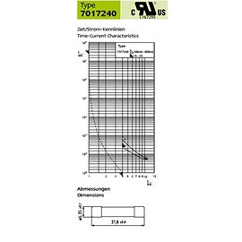 SIBA FF315mA Fast Quick Blow Fuse 0.315A 1000V Ceramic 6.3x32mm (1/4" x 1-1/4")