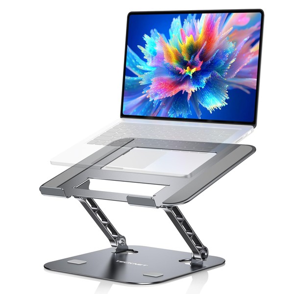 TECKNET Laptop Stand for Desk, Adjustable Laptop Holder, Laptop Riser