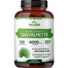 Zazzee Extra Strength Saw Palmetto 20:1 Extract, 6000 mg Strength,