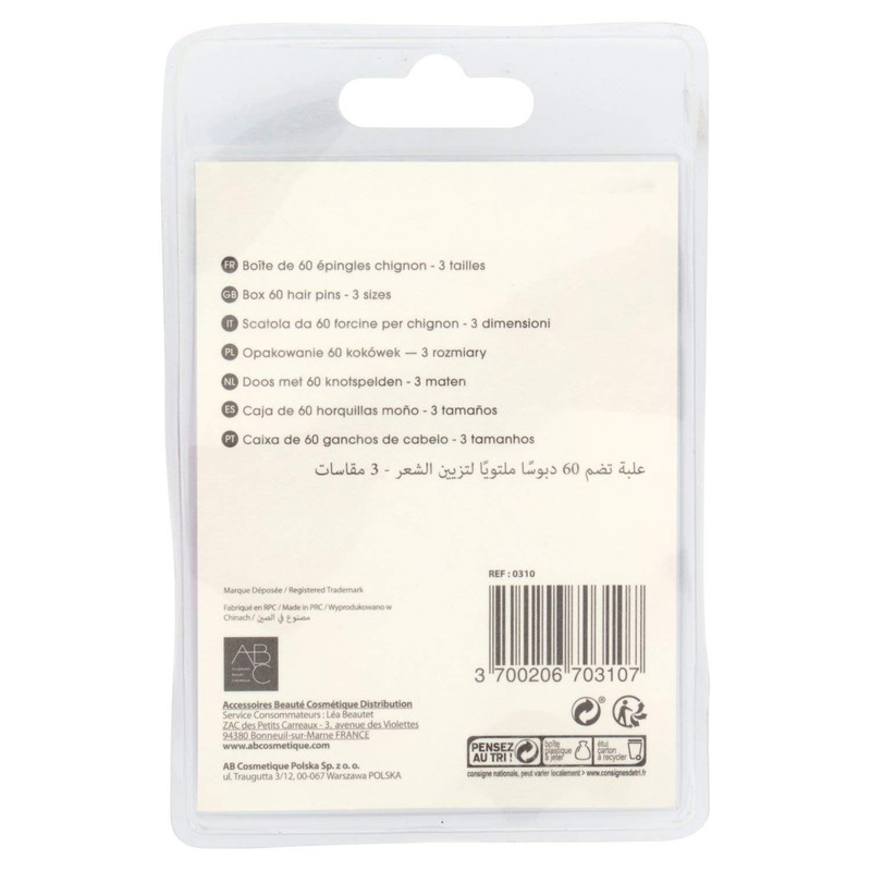 Franck Provost Hair Pins for Hair Bun Pack of 60