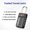 SURE LOCK TSA Approved 4-Digit Resettable Combination Luggage Locks with