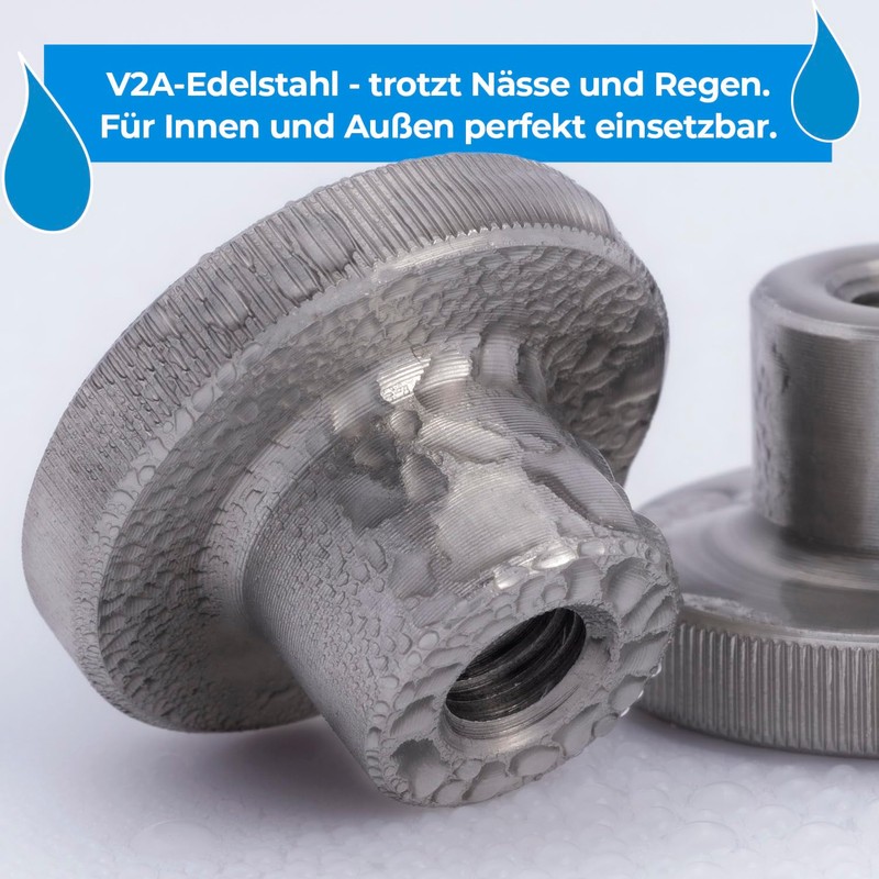 Stahlia Knurled Nut M5 Stainless Steel V2A High Shape 4
