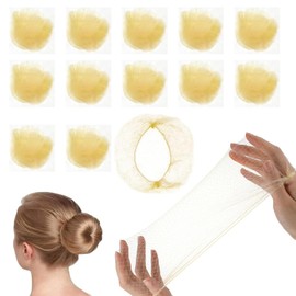 Bun Nets,20pcs Invisible Hair Nets Hair Nets for Buns Bun Nets Golden Ballet Hair Net Ballet Bun kit Bun hair net Hair net for ballet bun kids(Gold)