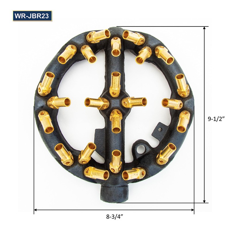 Chinese Wok Range 23 Tips Jet Burner, Copper Tips, Cast