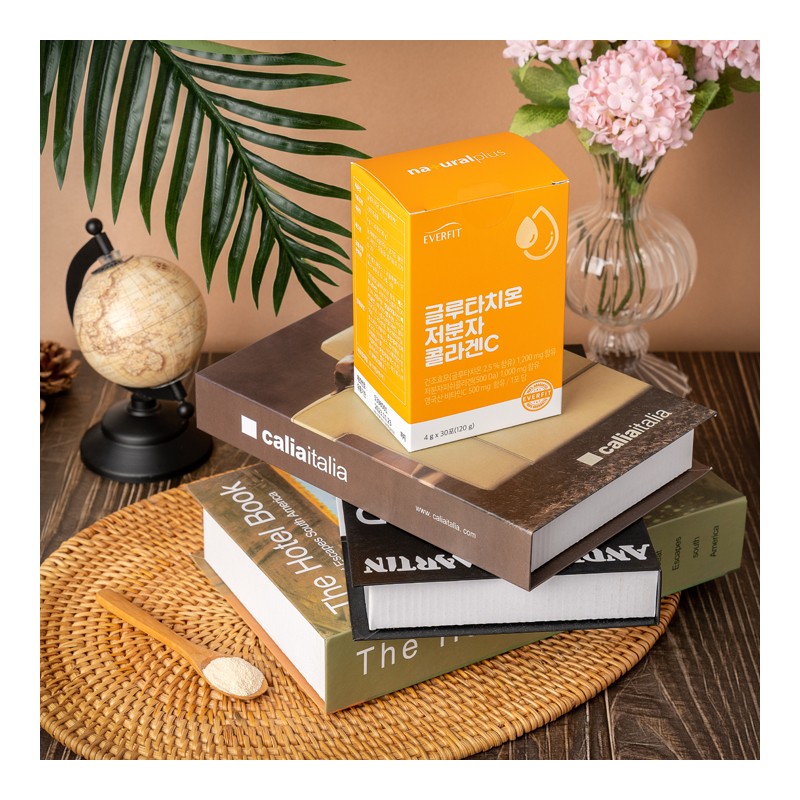 Everfit Glutathione Low Molecular Collagen Vitamin C 30 packets, 1