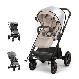 Stroller Rain Cover Compatible with Nuna Stroller, Universal Waterproof Windproof Plastic Stroller Cover for Rain and Snow, Breathable Baby Stroller Weather Shield for Nuna & Most Standard Strollers