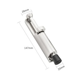 VZU Pack of 2 Door Stop Floor, Foot Door Stop, Zinc Alloy Door Stop, Door Stop, Caravan Door Stop, for Indoor and Outdoor Use Garage Door Balcony Door, with 6 Screws