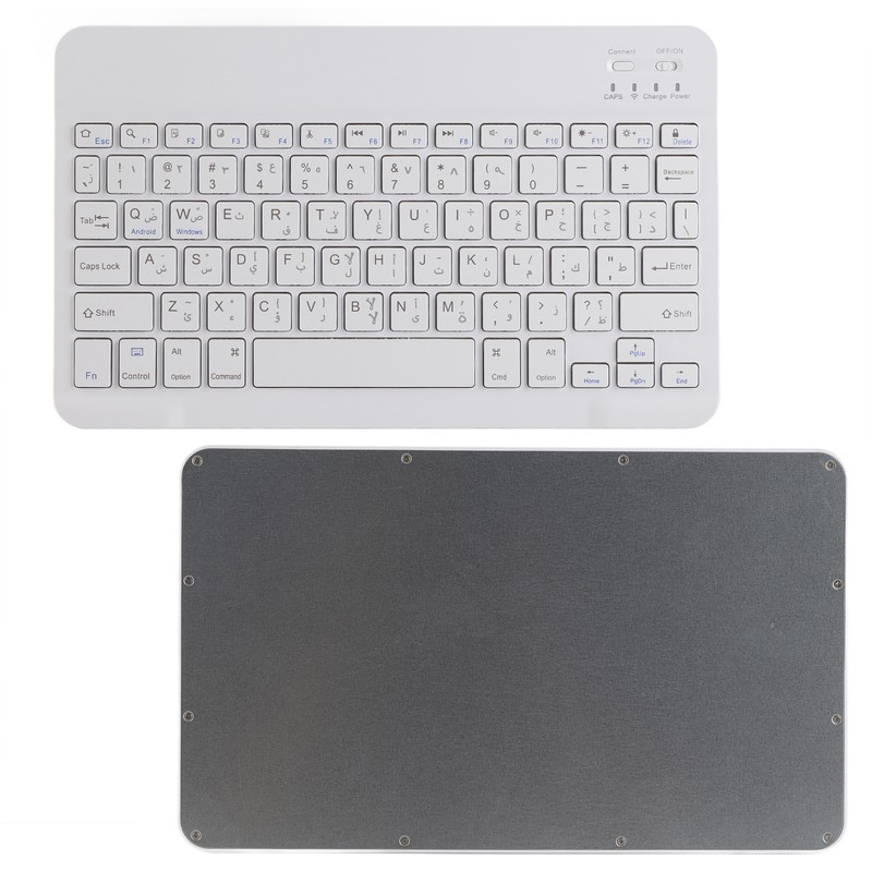 Keyboard 10 Inch UltraThin Wireless for Bluetooth Intelligent Computer Supplies(Arabic
