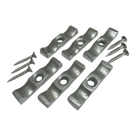 Zinc Plated Turn Buttons with Screws 50mm (2 Inch) for Shed Doors, Gates, Rabbit Hutches, Cabinets, Durable Metal Thumb Catches -Pack of 6