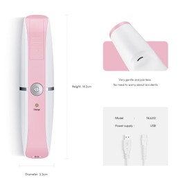 Electric Nail Clippers Fingernails Automatic Manicure Portable Charging Cut Polish Trim Nail Grinder Adults NL6312 Pink