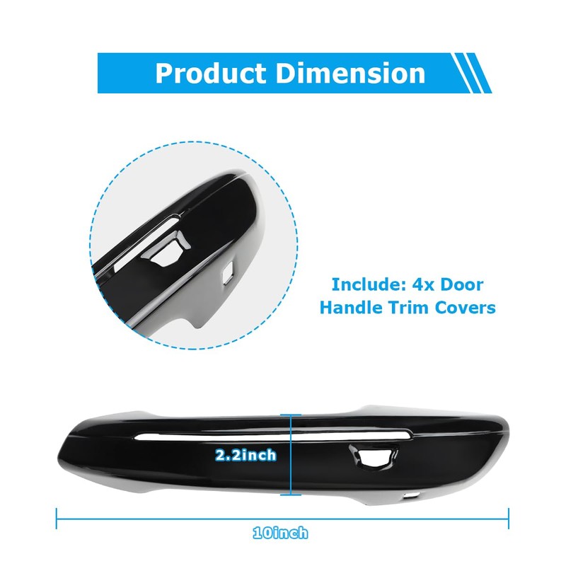 DLOVEG Exterior Door Handle Cover Compatible for 2020 2021 2022