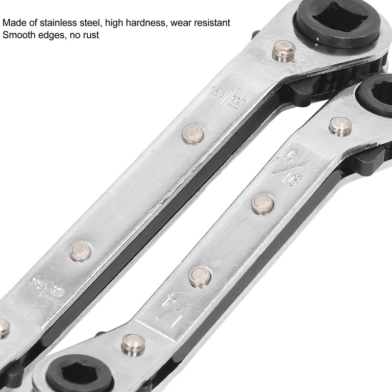HVAC Service Wrench 3/8 to 1/4in 5/16 to 1/4in Stainless