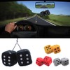 Dice Car Decorations | Square Car Pendant Plush Dice |