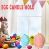 3D Easter Egg Candle Molds,Candle Molds for Candle Making Egg