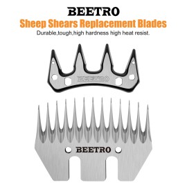 Beetro Sheep Shears Replacement Blades, Professional Stainless Steel C