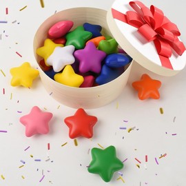 VYNYJOAN 20PCS Star Stress Balls, Stress Relief Small Foam Balls (Random Color)