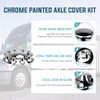 33mm Axle Cover Chromed Thread-On Standart Lug Nut Covers with
