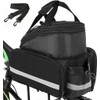 KLERICER Bike Rear Rack Bag,10-25L Bicycle Trunk Bag with Rain