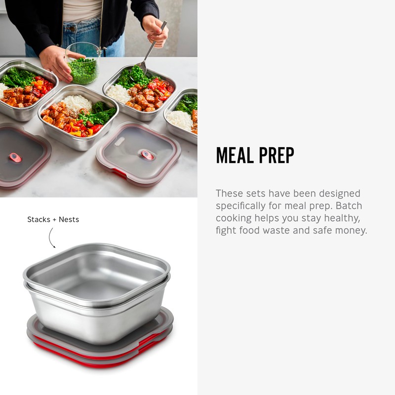 BLACK + BLUM Lunch Box - Meal Prep Containers Reusable