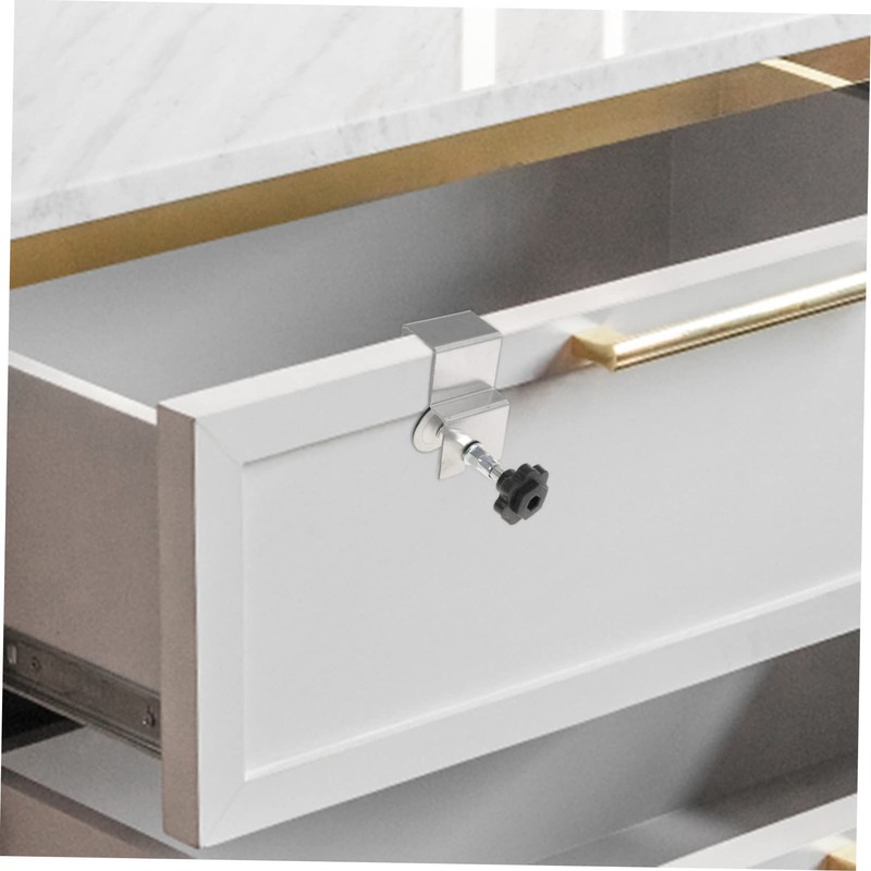 SEWACC 4pcs Cabinet Hardware Drawer Front Installation Clamps Panel Fixing