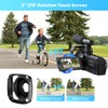 5K Camcorder Video Camera 56MP 16X Dual Lens Vlogging Camera