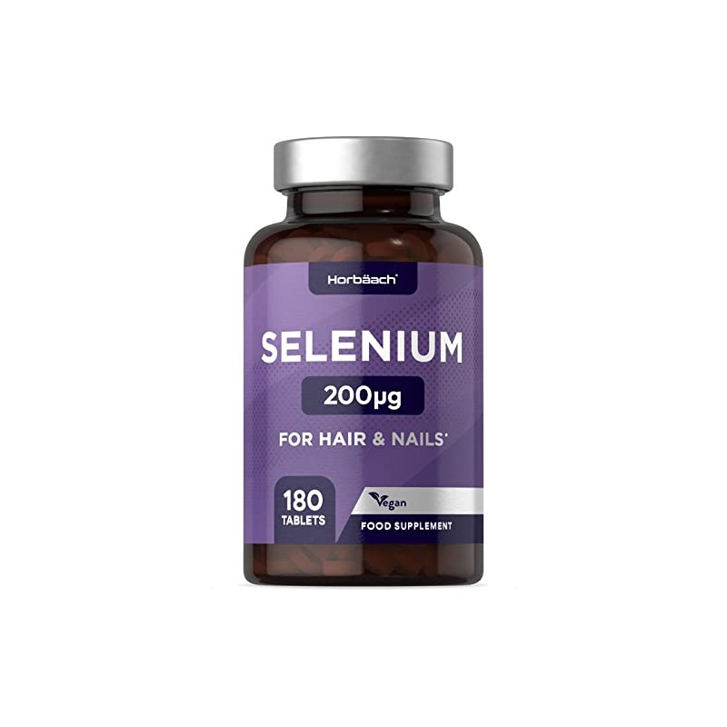 Selenium 200mcg Supplement | 180 High Strength Tablets | with