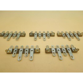 Unbranded Terminal Strip, 6 Lug, 2 Lug Common Phenolic Terminal Strip NOS (Lot of 5)