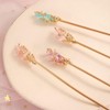 Purple Pretty Chinese Style Retro Hair Stick Hairpin, Women Metal