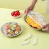 food covers plastic stretch, 200 pcs Shrinkable Food Covers, Reusable