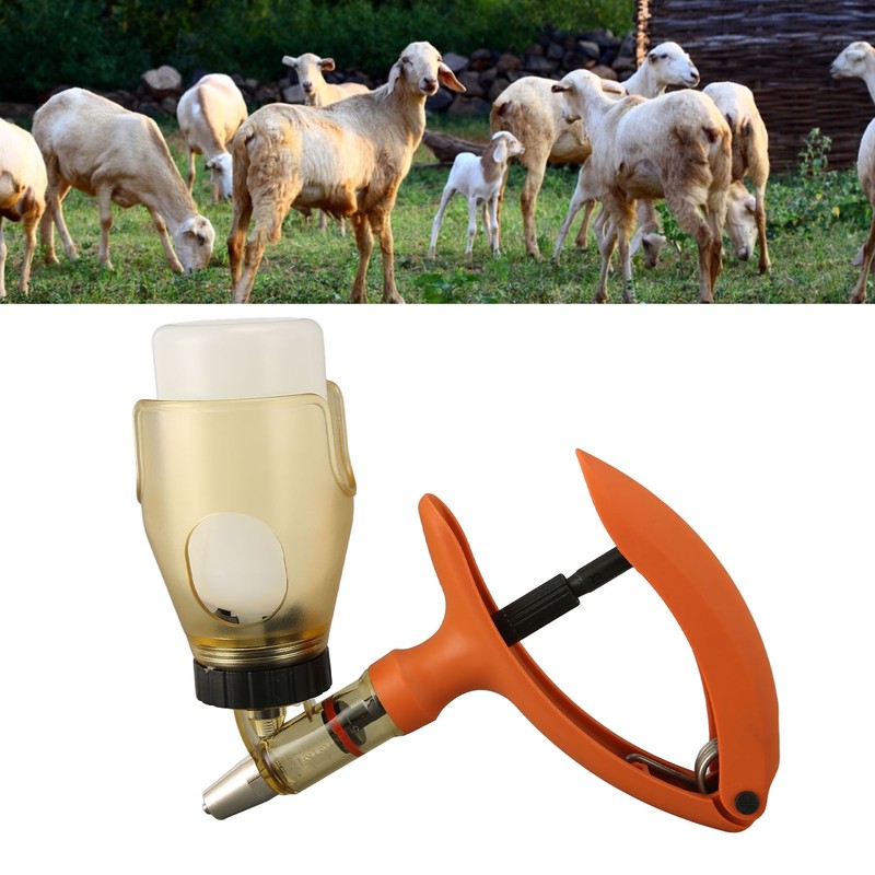 Livestock Syringe Plastic Precise Adjustable Continuous Syringe for Cattle Goat