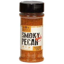 The Spice Lab Smoky BBQ Pecan Rub - 5.9 oz Shaker - Sweet Heat & Savory Pecan Spice - Smoky Barbecue Blend for Pork, Chicken, Beef & Vegetable Grilling - All-Natural Steak and Rib Rub – 7063