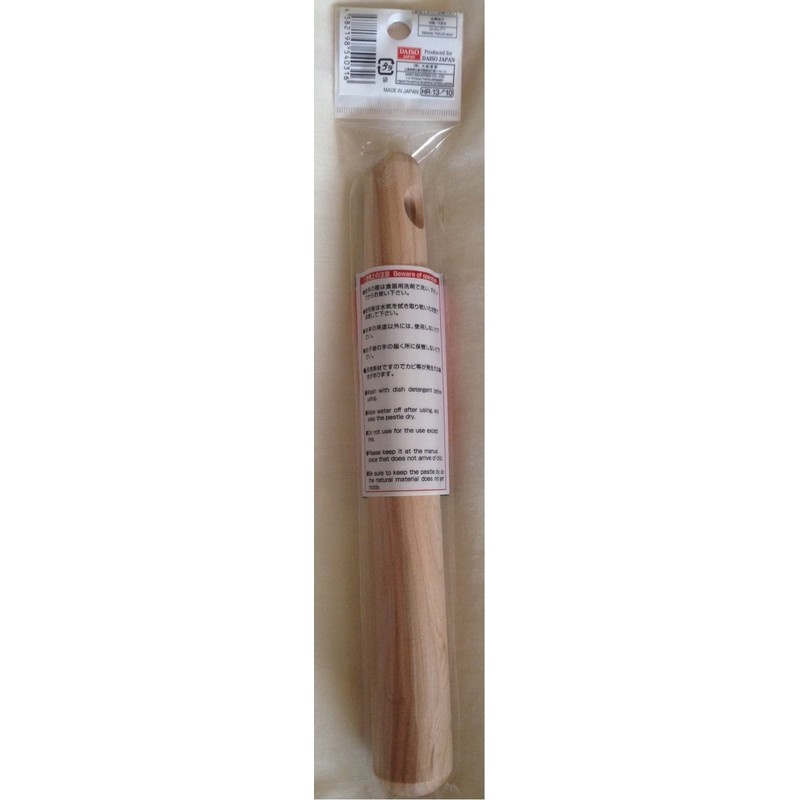 Daiso Japanese Pestle 9.4 inch, Red, Wood, 1.2 L, 1200g