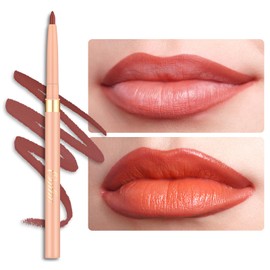 Oulac Matte Brownish Coral Lipliner Pencil Waterproof - Smooth and Smudge-proof Lasts 24H+, Highly Pigmented, Retractable Lip Makeup for Precision Application, Vegan, LL05 Seductive
