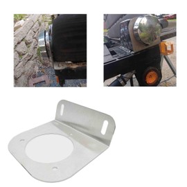 Stainless Steel Fuel Filler Neck Mount for Chevy, GMC, Dodge, and Ford Trucks – Diesel & Gas Tank Inlet Bracket for Flatbeds and Service Bodies