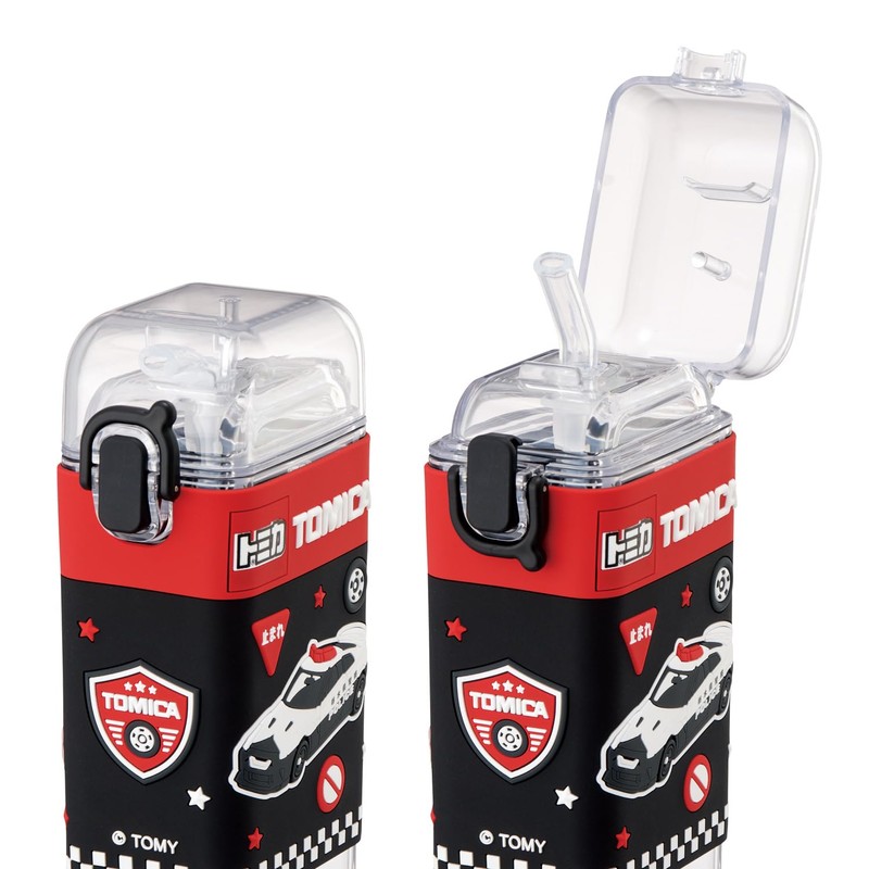 Skater PSQ5ST-A Square Straw Bottle, M, 15.2 fl oz (450