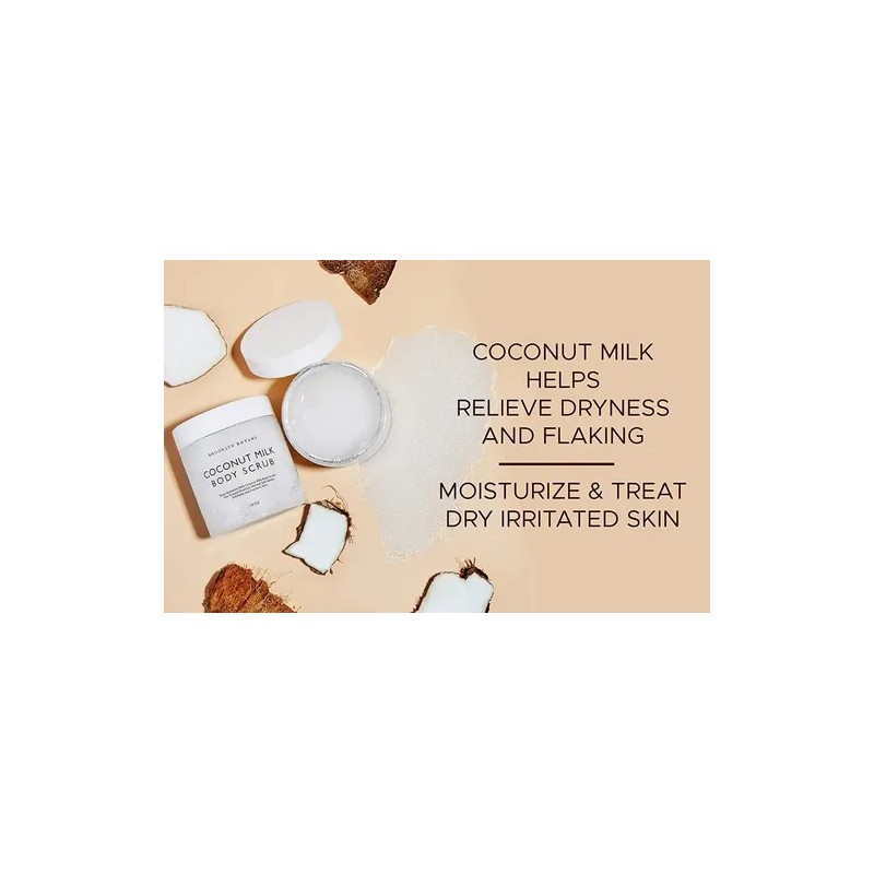 Exfoliante Corporal y Facial Brooklyn Botany de Leche de Coco,