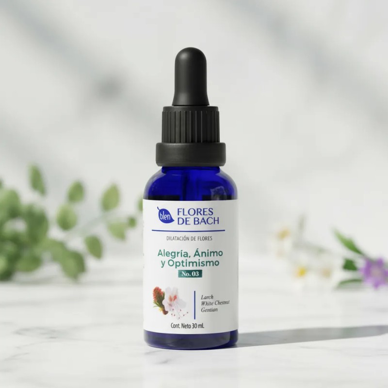 Flores Bach Blen Alegría Ánimo Optimismo 30ml Orgánico Puro