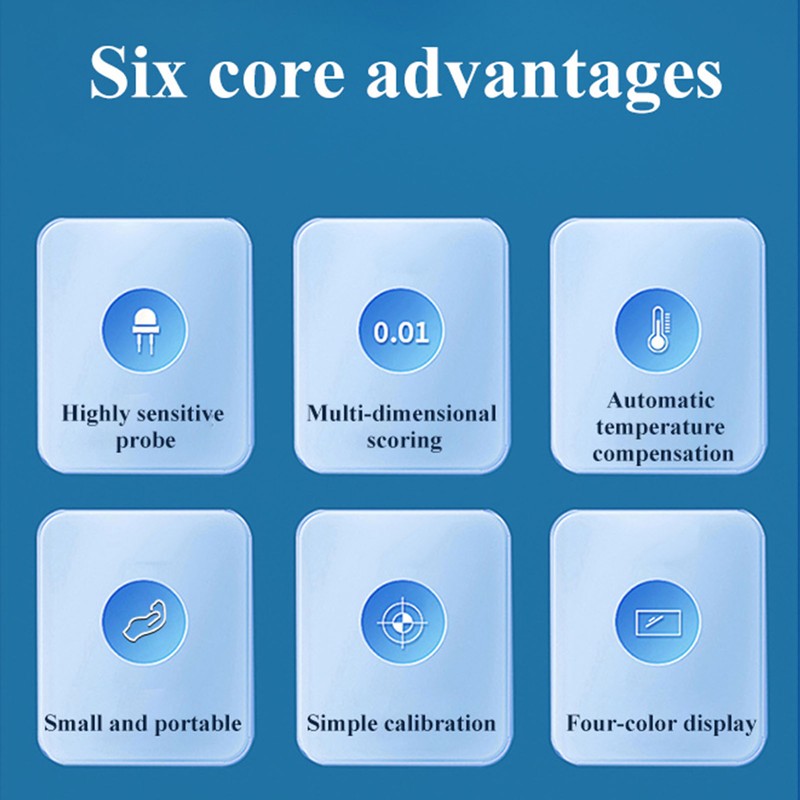 6 in 1 Water Quality Tester High Accuracy Portable TDS