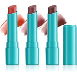 Charm Kiss Set De 3 Labiales Hidratantes Con Tinte Labial, Bálsamo Labial Hidratante Con Color De Larga Duración Y Acabado Mate, Con Ingredientes Naturales, Brillo Labial Resistente Al Agua Y