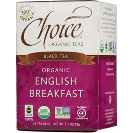 Choice Organics - English Breakfast Tea (1 Pack) - Organic Black Tea - 16 Tea Bags