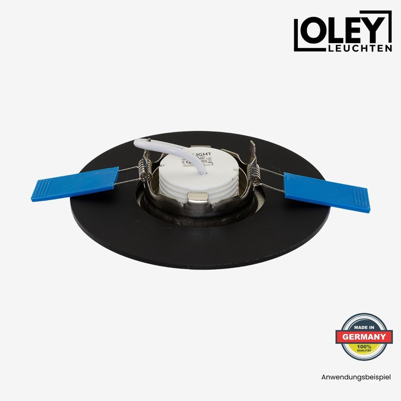 Compensation panel for recessed spotlights Ø 15 cm with spring