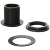 Lifegard Aquatics 1-1/2-Inch FPT x Slip Standard Threaded Bulkhead, Black